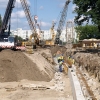 Maj-lipiec 2011r.: budowa trasy tramwajowej na Franowo