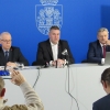 O zaplanowanych na 2018r. remontach mówili (od lewej): Piotr Snuszka, Maciej Wudarski i Wojciech Tulibacki