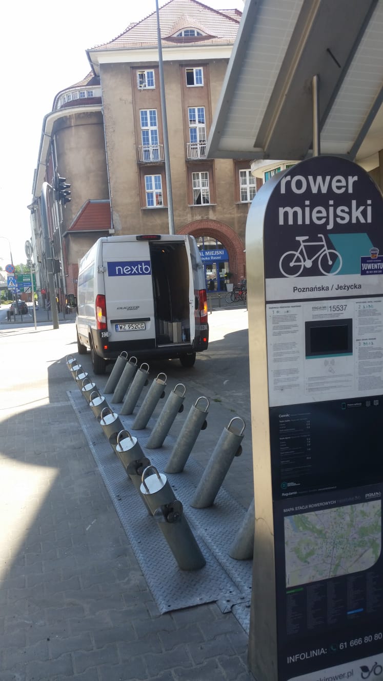 Stacji Poznańskiego Roweru Miejskiego Poznańska/Jeżycka ponownie dostępna
