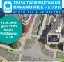 Budowa trasy tramwajowej na Naramowice - etap II: W środę, 12 czerwca br., rozpoczną się konsultacje społeczne