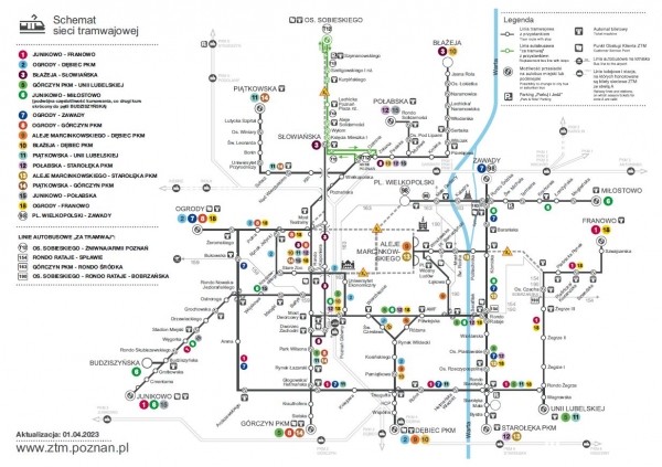 Mapa tram od 1.04