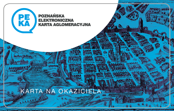 grafika z awersu karty PEKA na okaziciela z okazji 770 lecia lokacji Poznania2