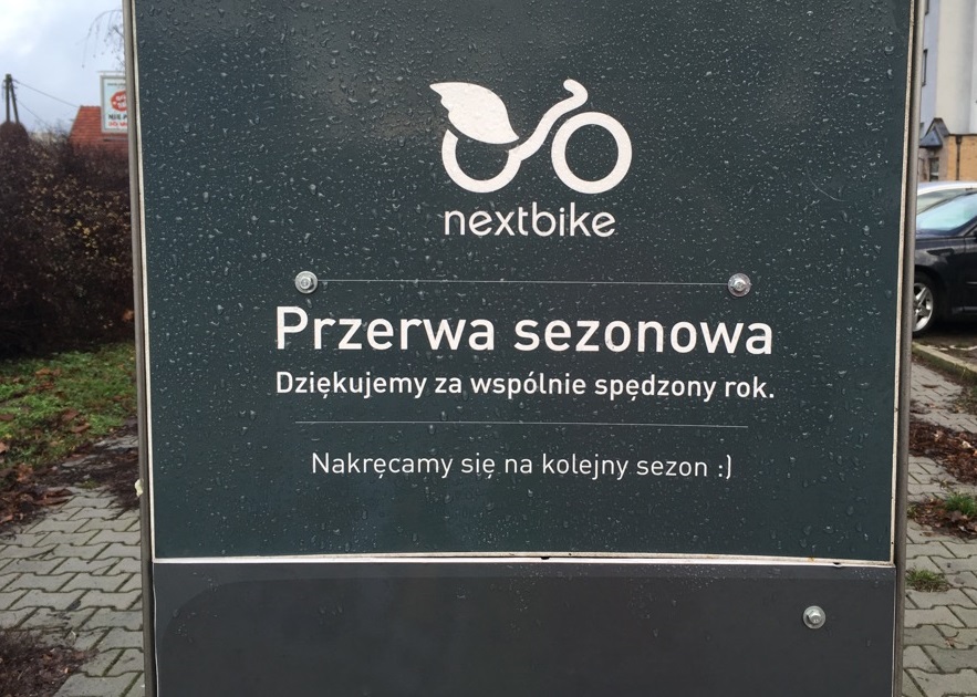 Koniec sezonu Poznańskiego Roweru Miejskiego. Wtorek (30 listopada) będzie ostatnim dniem wypożyczeń. Prosimy o zwrot rowerów do północy z 30 listopada na 1 grudnia