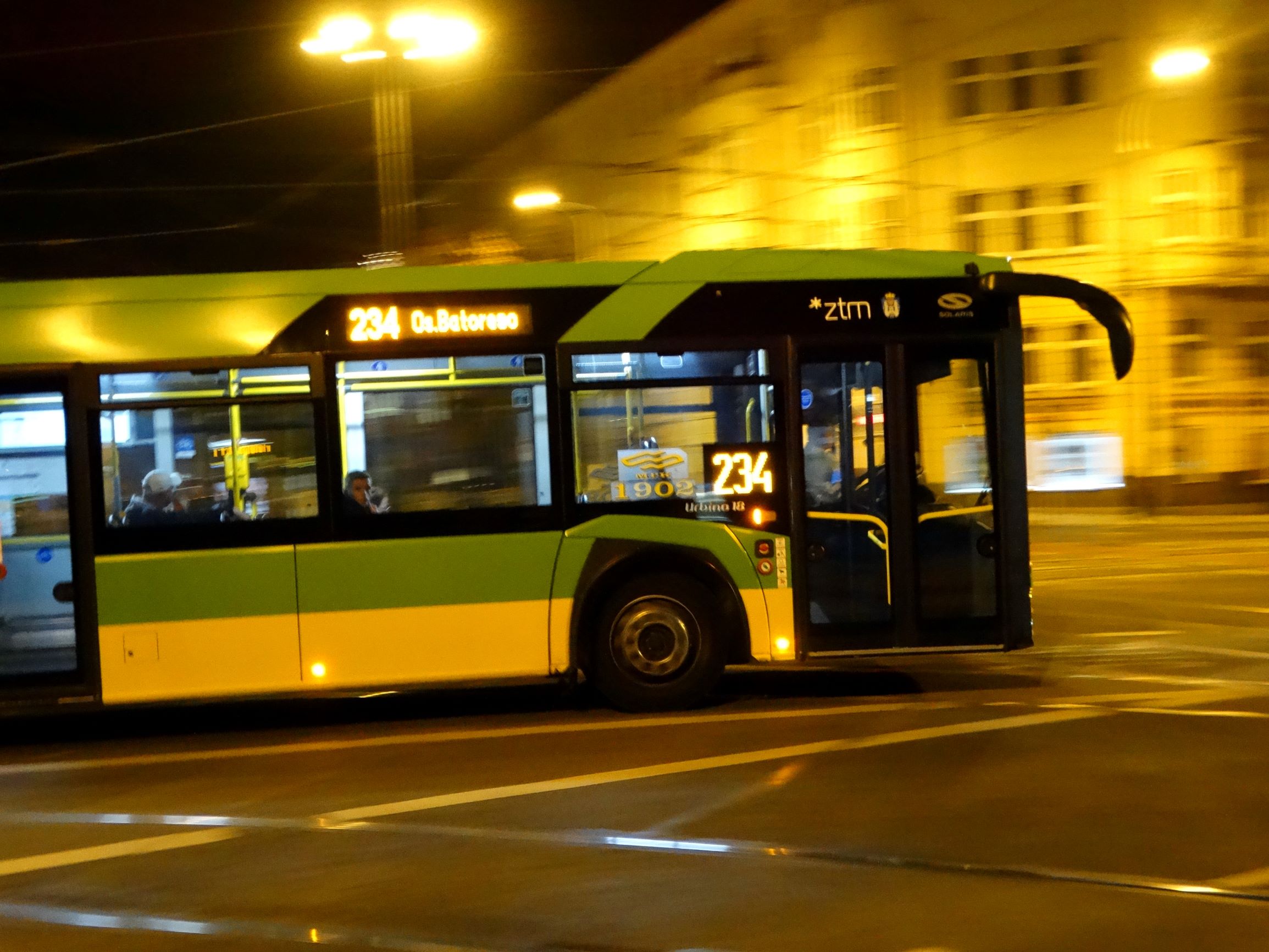 Linia 234 – w nocy z 29 na 30 sierpnia zmiana trasy przejazdu w kierunku ronda Kaponiera 