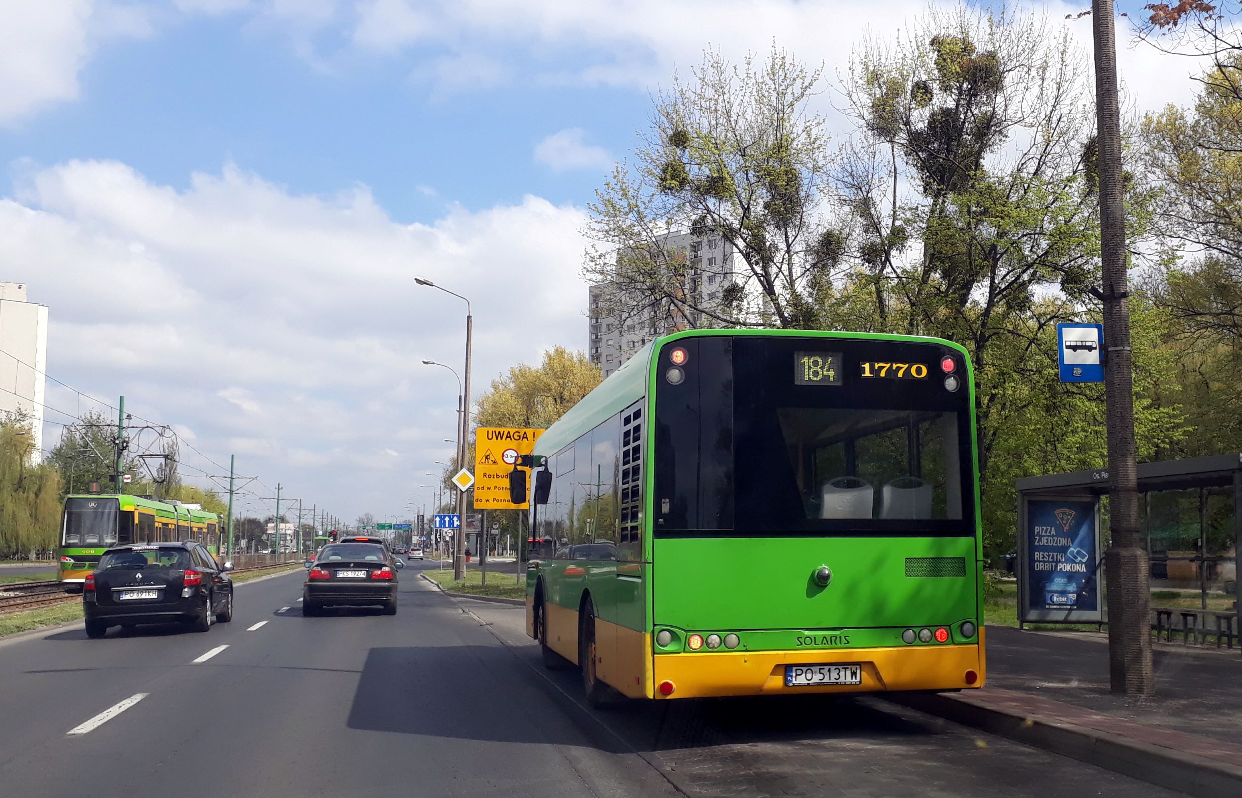 Linia nr 184 – zmiana rozkładu jazdy, zwiększenie liczby kursów i wydłużenie trasy do Nowego ZOO od 26 kwietnia (poniedziałek)