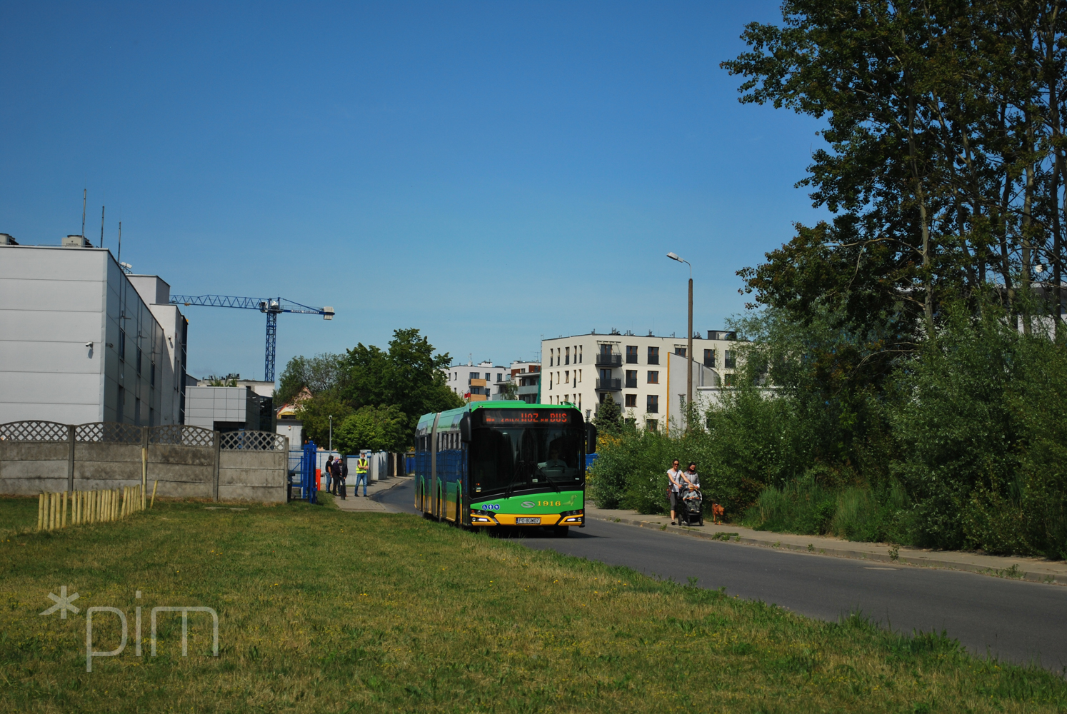 Testy przejezdności w rejonie projektowanej pętli autobusowej na Naramowicach