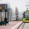 ITS Poznań - Przystanek tramwajowy z tablicą informacji pasażerskiej
