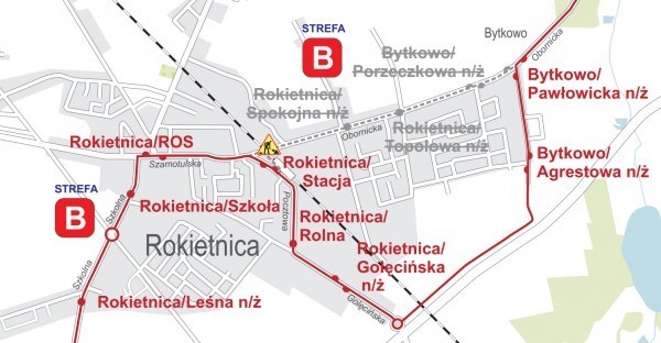 Obornica Rokietnica objazd