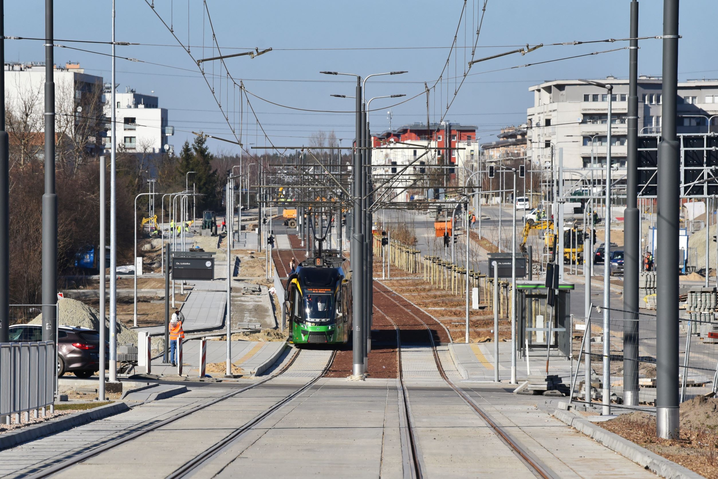 Tramwaje przejechały już całą trasą na Naramowice