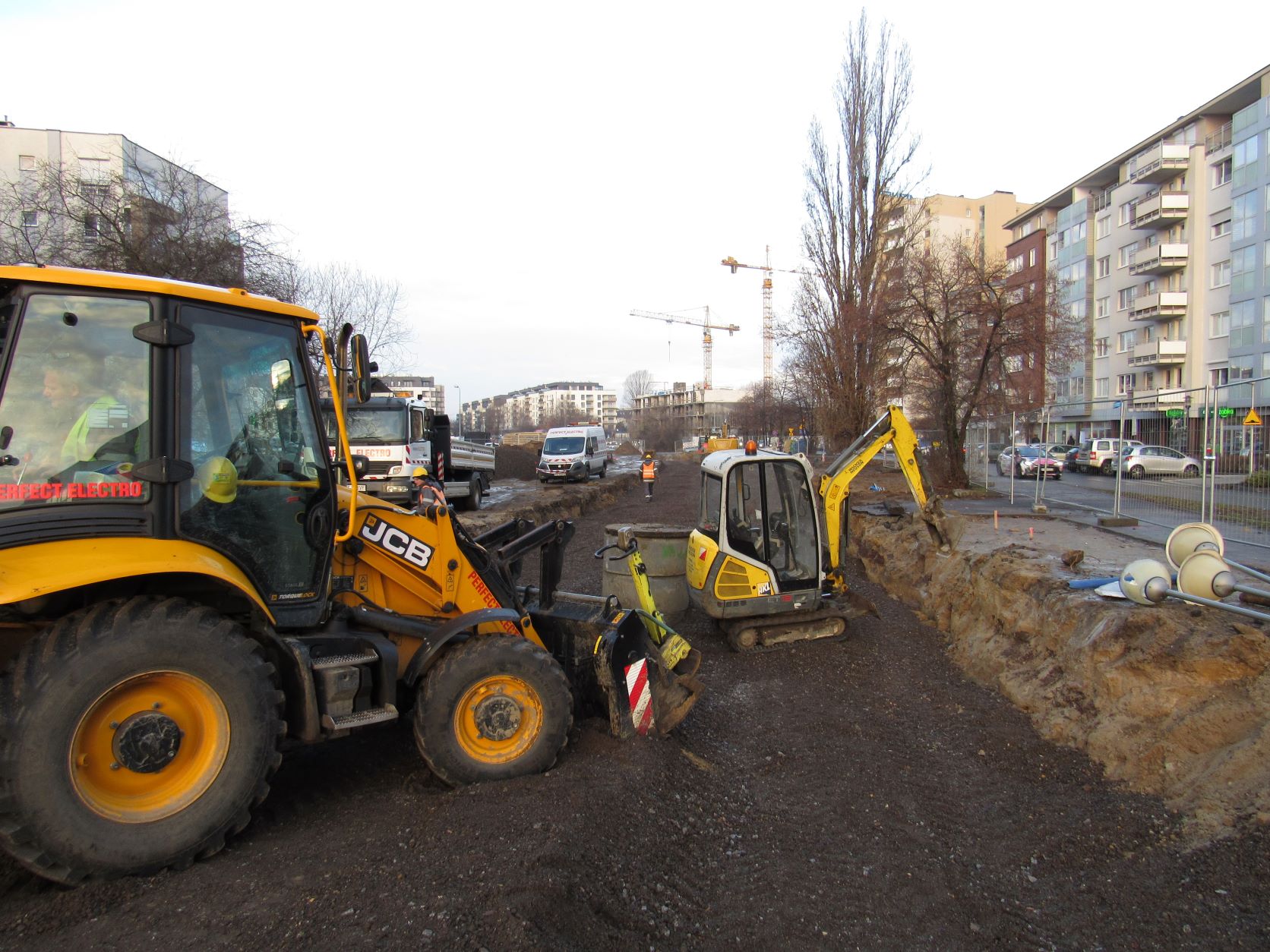 Konstrukcja nowego torowiska na trasie kórnickiej