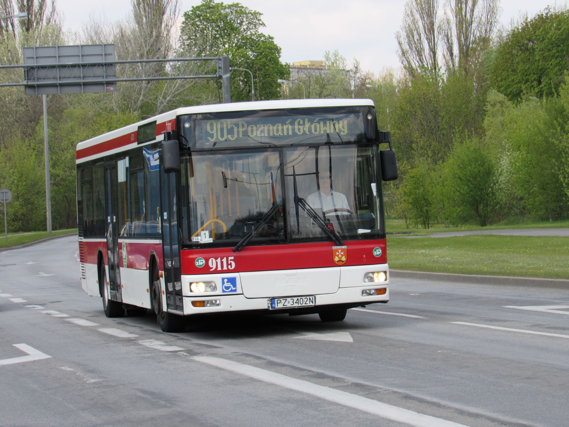 Suchy Las - zmiany w komunikacji 1 października (sobota)