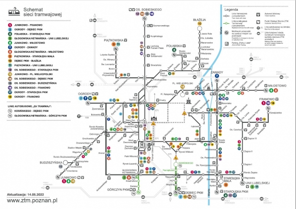 15.05.22 schemat sieci tramwajowej