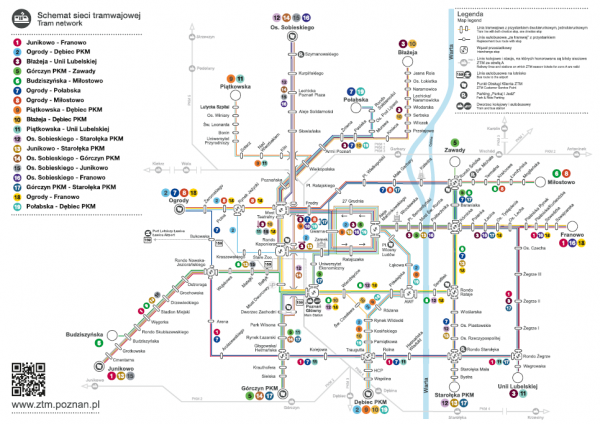 schemat sieci tramwajowej obowiazujacy od 16 grudnia 2023r.