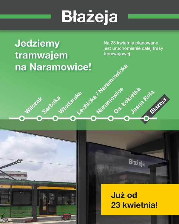 infografika na otwarcie trasy na Naramowice2