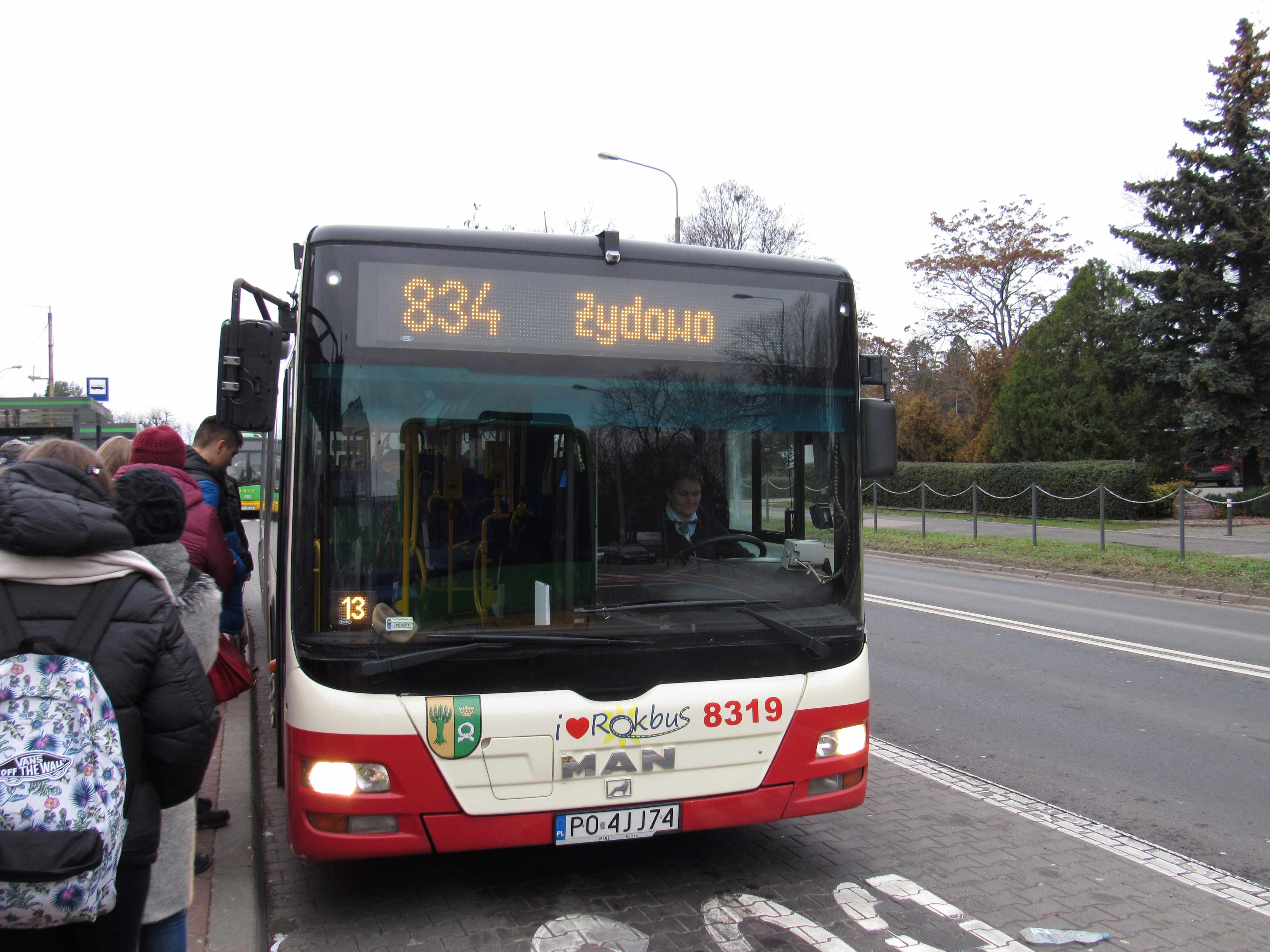 Linie nr 832, 833, 834, 882, 891, 893 oraz 219 – zmiana trasy przejazdu od 23 maja (wtorek) w Rokietnicy