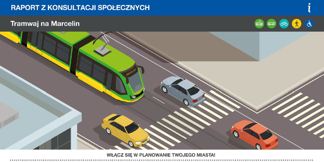 Tramwaj na Marcelin – raport z konsultacji społecznych 