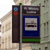 Przystanek Plac Wiosny Ludów (słupek przystankowy)