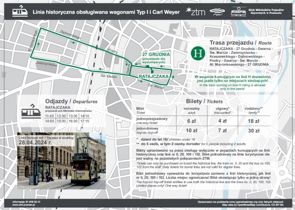 Linia tramwajowa H ztm poznań