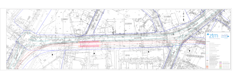 03 plan. odc. od ul. Głównej do ul. św. Michała – wariant 1 (W1)