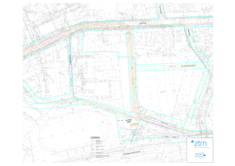 06 plan. odc. od Rynku Wschodniego do PKP Poznań Wsch.- wariant 2 (W2)